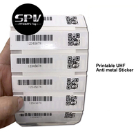 Étiquette RFID UHF passive longue portée flexible anti-métal sur support métallique souple Monza R6P 860-960 MHz