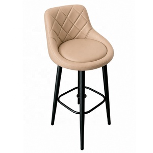 Chaises de restaurant rembourrées de style moderne avec dossiers, tabourets de bar, tabourets de bar pour îlot central, chaises de réception d'hôtel de style luxe léger - Product Image 6