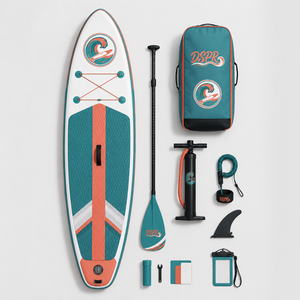 Planche de <span class=keywords><strong>paddle</strong></span> <span class=keywords><strong>gonflable</strong></span> en PVC à double couche extra résistante, conception de 6 <span class=keywords><strong>pouces</strong></span> de largeur pour une stabilité et une sécurité accrues - Product Image 1