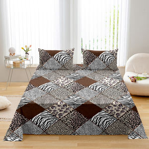 Ensemble de literie en microfibre Mejoroom 3 pièces, drap plat moderne et taie d'oreiller, toucher doux, certifié OEKO-TEX, 1800TC, rembourrage en polyester - Product Image 4