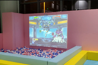 Système de jeu de projection murale pour enfants, jeux interactifs de football, projecteur interactif, jeu de frappe de ballon interactif