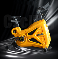 Bicicleta de Spinning Magnética de Lujo LC X802 con Logotipo Personalizado OEM, Marco de Acero Inoxidable, Equipo de Gimnasio Comercial, Correa de Cadena, Autoalimentada
