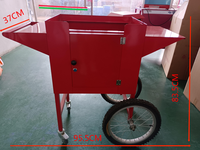 Máquina de Palomitas de Maíz Comercial a Precio de Fábrica, Carrito Industrial con Ruedas para Hacer Palomitas
