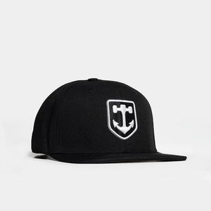 Gorras Snapback Estructuradas de Acrílico Negro Personalizadas, Gorras de 6 Paneles con Logotipo Bordado en 3D - Product Image 5