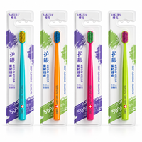 Brosse à dents manuelle pour adultes à poils doux et colorés, directement de l'usine, pour les soins bucco-dentaires quotidiens à domicile