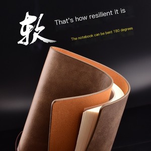 Cuadernos de cuero de negocios A5 B5, carpeta de 6 anillas, planificador con 100 hojas, venta al por mayor, cuaderno diario de hojas sueltas impreso en blanco - Product Image 6