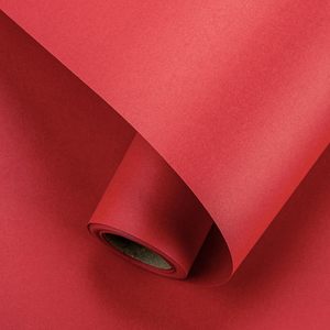 Hot Sale Recyclable Virgin Red Kraft Wrapping <b>Paper</b> <b>Roll</b> For Gift Packaging DIY Handicraft Compatible Environmental Friendly - Product Image 2