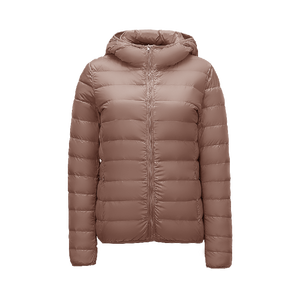 LAYENNE Nuovo Cappotto Leggero Invernale con Cappuccio da <span class=keywords><strong>Donna</strong></span> Taglie Forti Giacca Invernale da Esterno Piumino Impermeabile in Tessuto a Trama Standard di Raso - Product Image 6