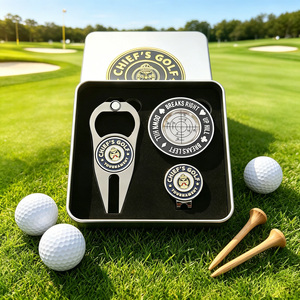 Coffret Cadeau Golf Événementiel Personnalisé avec Logo, Marqueur de Balle Haut de Gamme, Outil de Réparation de Divots Durable, <span class=keywords><strong>Jeton</strong></span> de <span class=keywords><strong>Poker</strong></span> Métallique et Clip de Chapeau - Product Image 3