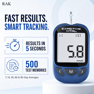 Wholesale <strong>EXACTIVE</strong> <strong>VITAL</strong> Blood Sugar Testing Machine Diabetic Test Kit With Test Strips Ready Stock for Africa India Retailers - Product Image 3