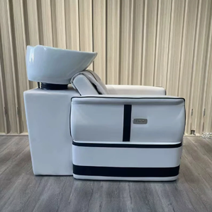 Fauteuil de lavage électrique réglable avec massage en cuir PU pour salon de coiffure - Mobilier professionnel - Product Image 3