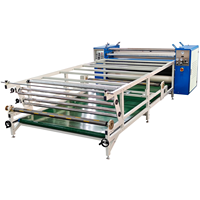 Presse à transfert thermique à rouleaux pour sublimation de tissus et textiles, modèle 42/190, avec tambour chauffant à alimentation par le bas