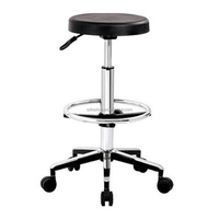 Chaise de bureau ESD noire tabouret de laboratoire multifonction réglable à prix raisonnable