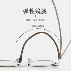 Montures de lunettes pour hommes Danyang 98336, demi-cerclées, en TR90 et métal, noires, style professionnel, lunettes optiques - Product Image 1