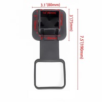 Cnc personnalisé pièces automobiles transfrontalières voiture bouchon d'obturation remorque crochet bouchon anti-poussière bouche carrée housse de protection 2 pouces couvercle de remorquage