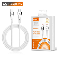LDNIO LC861C/LC862C 1m/2m 65W Type-C vers Type-C Câble de données de charge rapide PD et QC pour téléphone portable