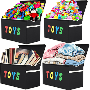 Living Room Laundry Basket Cartoon Storage Kids Toy Organizer and Storage <b>Bins</b> Organizer Shelves - Product Image 5