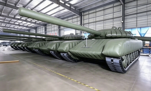 Cible de Tir Gonflable Étanche <span class=keywords><strong>T72</strong></span> – Maquette de Char Gonflable Tactique pour Camouflage sur le Terrain - Product Image 6