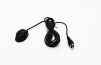 Micrófono GPS de Buena Calidad Modelo Scn 123, Micrófono Estéreo para Auto, Negro/Blanco, Cable de 3m