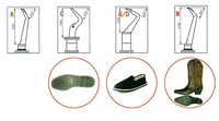 Machine à coudre industrielle à double point de couture pour semelles et doublures de chaussures, avec point de couture McKay, point de couture flexible et moteur intégré
