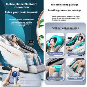 Tembellik <span class=keywords><strong>A18</strong></span> lüks ucuz elektrikli 8d sıfır yerçekimi tam vücut Shiatsu ayak masajı koltuğu sandalye masaj için 2025 fiyat AI - Product Image 4