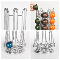 Support rotatif multi-niveaux en fer pour capsules de café, design moderne et simple, pour comptoir de cuisine domestique