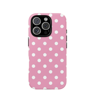 Coque de téléphone Série Polka Dot, Housse de téléphone par sublimation 3D, Protection double couche TPU+PC 2-en-1 pour iPhone 16 17 Series