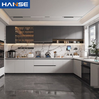 Meubles de cuisine sur mesure haut de gamme avec finition polyuréthane 2PAC sans joint, conçus sur mesure pour les maisons australiennes