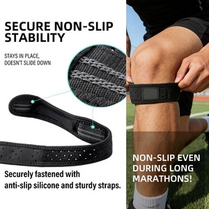 Alivio del <span class=keywords><strong>dolor</strong></span> de rodilla Estabilizador de rótula ancha Correa de rodilla Banda de soporte con almohadilla engrosada - Product Image 4