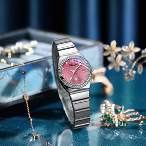 CHENXI 340女性用ステンレススチールウォッチ新しいクォーツ円形ダイヤモンド象眼細工カレンダー発光防水ファッションビジネススタイル - Product Image 2