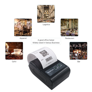 Draagbare Mini Buiten Thermische Bonprinter 1500mAh 8 Uur Continu Werkend <span class=keywords><strong>USB</strong></span> BT 58mm Thermische Ticketprinter - Product Image 6