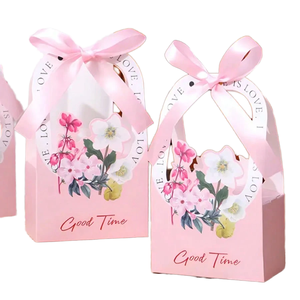 Handheld Recycled Materials <b>Flower</b> <b>Box</b> Valentine's Day DIY Customizable <b>Flower</b> Arrangement Gift <b>Box</b> Holiday Bouquet Packaging - Product Image 1