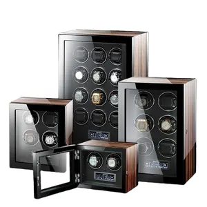 Upgrade luxury wood 12 watches Winder box Mechanical watch Automatic winding Storage Boxes