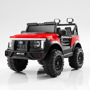 Nouvelle voiture télécommandée 4x4 en plastique, batterie 12V 7Ah, pour enfants, 4 moteurs, éclairage LED complet, siège en cuir peint, modèle M28 - Product Image 3