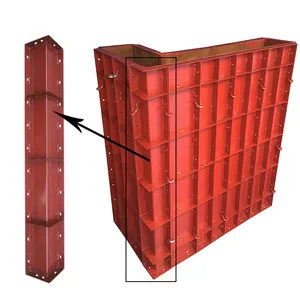 Cassaforma d'acciaio del metallo della cassaforma della colonna della parete della struttura d'acciaio riutilizzabile modulare per la costruzione concreta