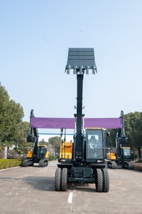 Excavatrice sur pneus HW150, poids opérationnel de 13,7 tonnes, godet de 0,58 m³, machine de construction puissante - Product Image 6