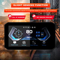 FOZETOP FTZ55N Lecteur GPS Apple Carplay de haute qualité 5,5 pouces avec WiFi intégré pour voitures/motos, écran tactile BT 5.0, navigation TMPS