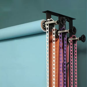 MIAOTU 4 rouleaux manuel système de support de fond mur plafond montage toile de fond pour <span class=keywords><strong>studio</strong></span> photographie électrique toile de fond axe - Product Image 5