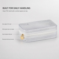Sac de rangement GOODSTAR pour Mahjong, en PVC transparent avec fermeture éclair, étui pour tuiles, étanche, OEM et ODM, vente en gros personnalisée
