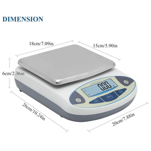 <span class=keywords><strong>Balance</strong></span> analytique électronique de laboratoire 5 kg 0,01 g de précision, affichage LED/LCD en plastique, <span class=keywords><strong>balance</strong></span> de précision pour la cuisine, les bijoux, la science - Product Image 6