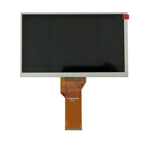 شاشة عرض LCD ذات 50 دبوس و300 نطاق 800*480 7.0 بوصة ذات شريط لون أحمر أخضر أزرق مضاد للانعكاس وحدة عرض LCD