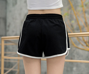 Personnalisé Log Booty Shorts femmes course à pied sport Sexy décontracté Slim Fit été Yoga pantalons courts femmes Shorts d'entraînement - Product Image 6