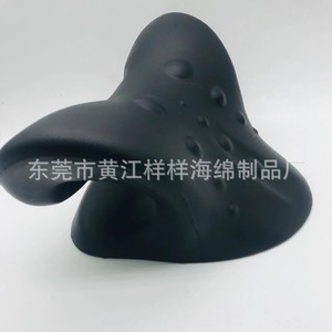 Cervical <b>Pillow</b> U Shape PU Massage <b>Neck</b> Support For Adults Single Use Blue - Product Image 3