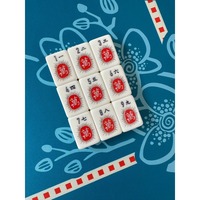 Tuiles de Mahjong de luxe en acrylique gravé Crisloid Heron, tuiles de Mahjong américaines de luxe
