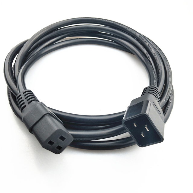 UPS PDU 16A 250V Power Cord 1.5M 3M ICE Male to Female C19 to C20 Extension Cord for Computer