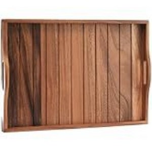 Solid Wood Rectangular <b>Tray</b> Acacia Wood Tea <b>Dinner</b> Hotel Western Food Steak Serving <b>Tray</b> Customization Available - Product Image 5