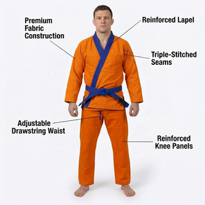 Traje de Jiu Jitsu Brasileño Serie Pro, Tejido Perlado Ligero, Pantalones Ripstop Preencogidos, Aprobado por la IBJJF - Product Image 2
