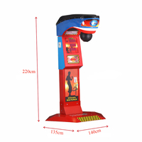 Machine de jeu de boxe Dragon Punch à monnayeur, machine d'arcade de boxe pour test de force avec affichage du score pour centre de jeux