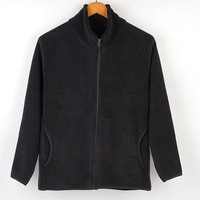 Veste réversible à manches longues épaisse en polaire pour hommes, chaude, automne-hiver, avec fermeture à glissière, décontractée