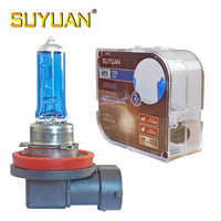 Jeu d'ampoules de voiture SUYUAN super blanc 12V 55W 5500K H11 de bonne qualité